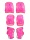 Набор защиты детский (3-12 лет) в сетке розовый (арт.D-023P)